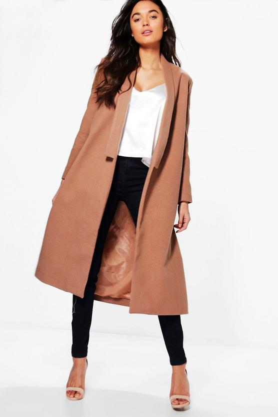 Grace Shawl Collar Wool Coat